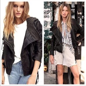 Free People Cleo Leather Jacket